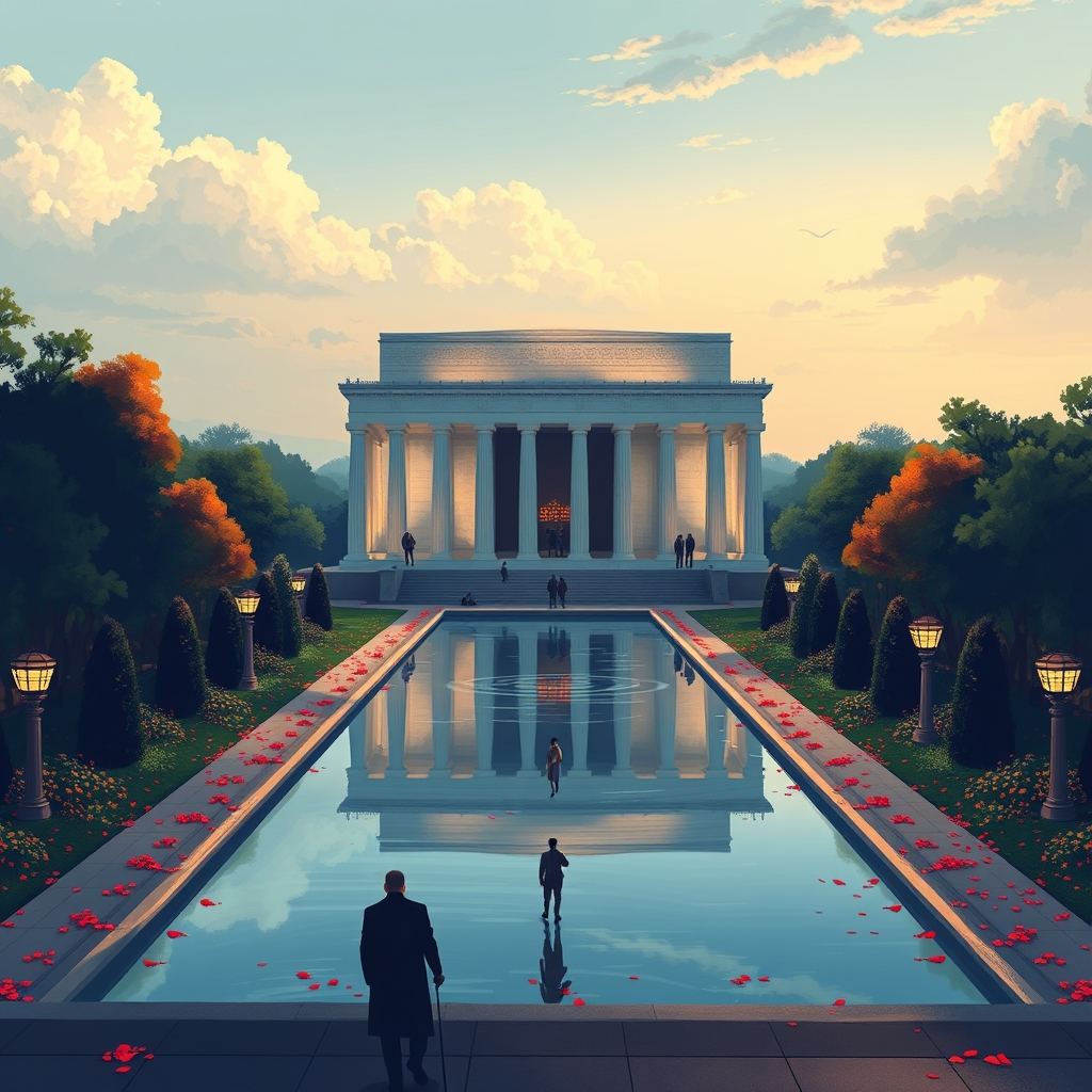 Trump Condemns Vandalism at Lincoln Memorial Reflecting Pool