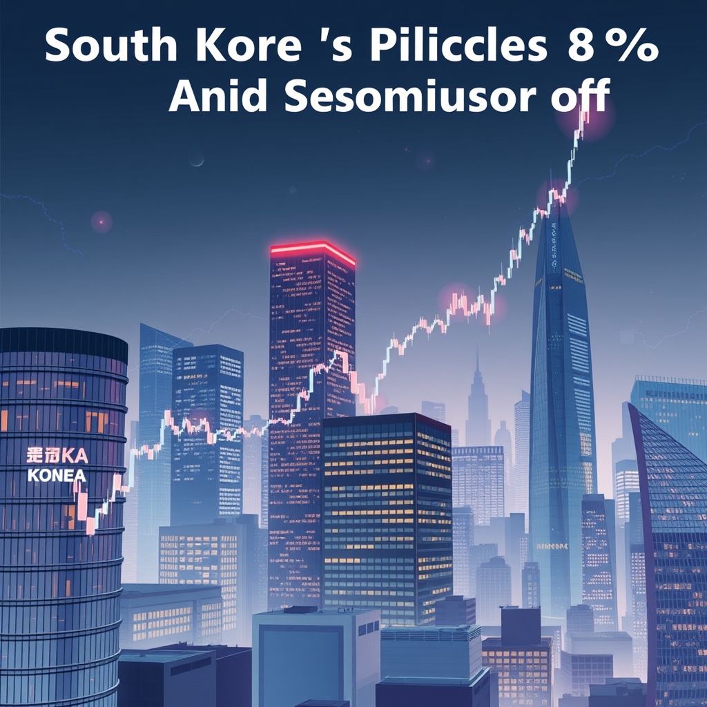 South Korea's Kospi Plunges 8% Amid Semiconductor Sell off