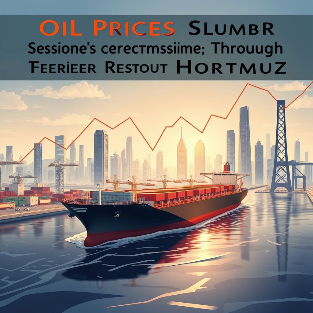 Oil Prices Slump as Tankers Resume Flow Through Strait of Hormuz