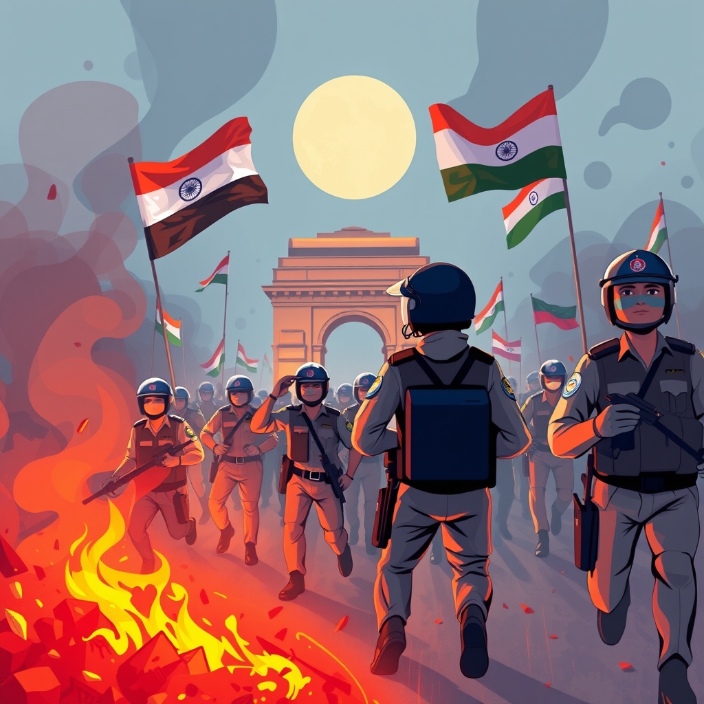 Delhi Unrest: Violent CJP Protest Leaves 118 Police Officers Injured