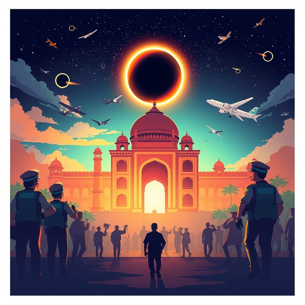 Spain Deploys 25,000 Police and 100 Aircraft for 6 Million Eclipse Visitors
