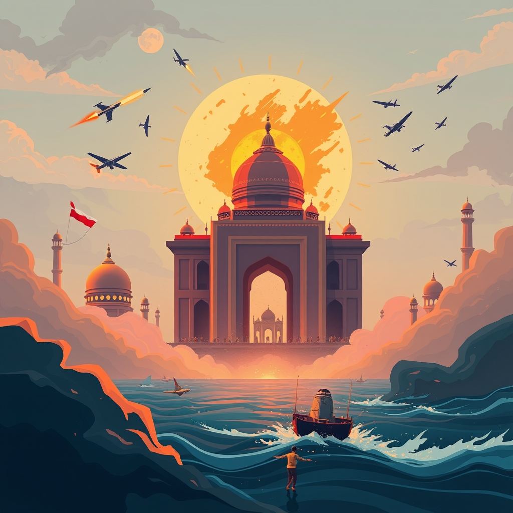 ইরান হরমুজ প্রণালী বন্ধ ঘোষণা করায় মার্কিন যুক্তরাষ্ট্র বিমান হামলা চালিয়েছে