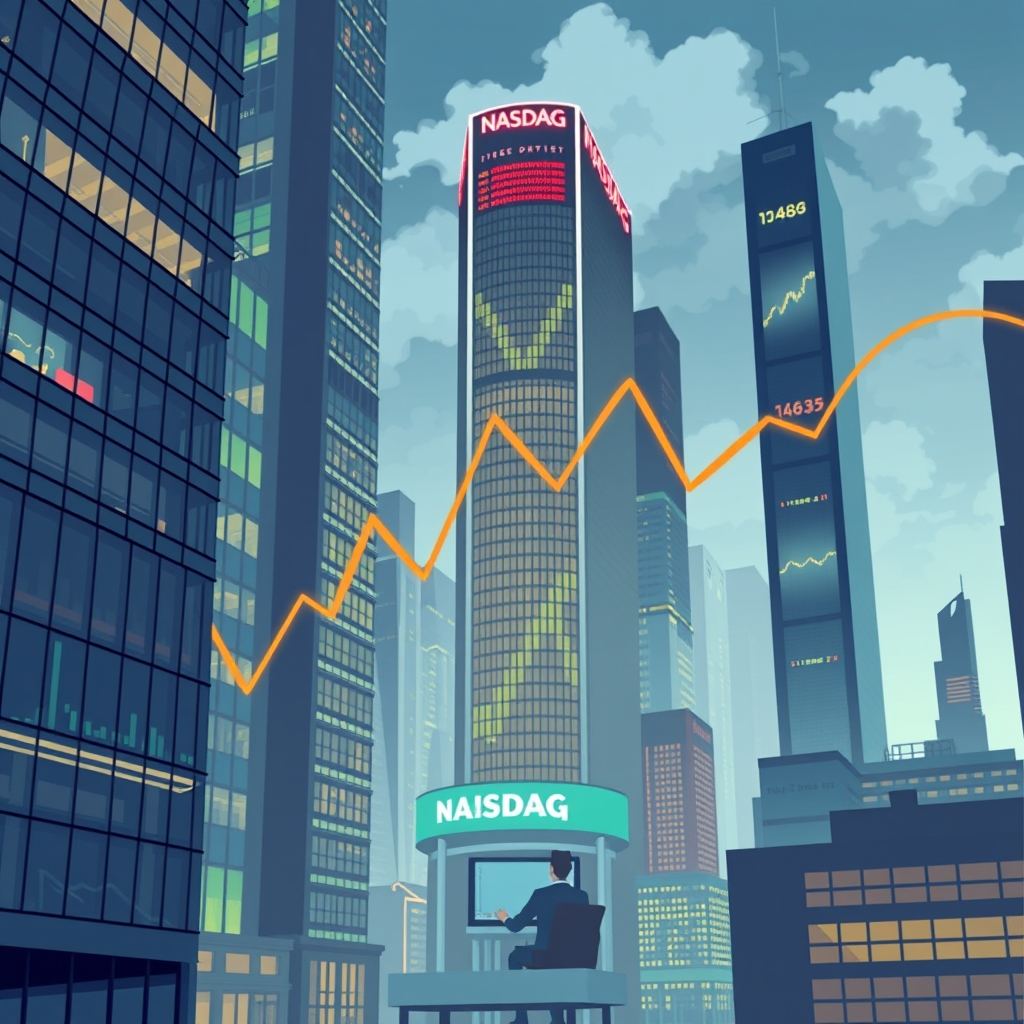 US Markets Diverge: Nasdaq Slumps as Tech Giants Face AI Scrutiny