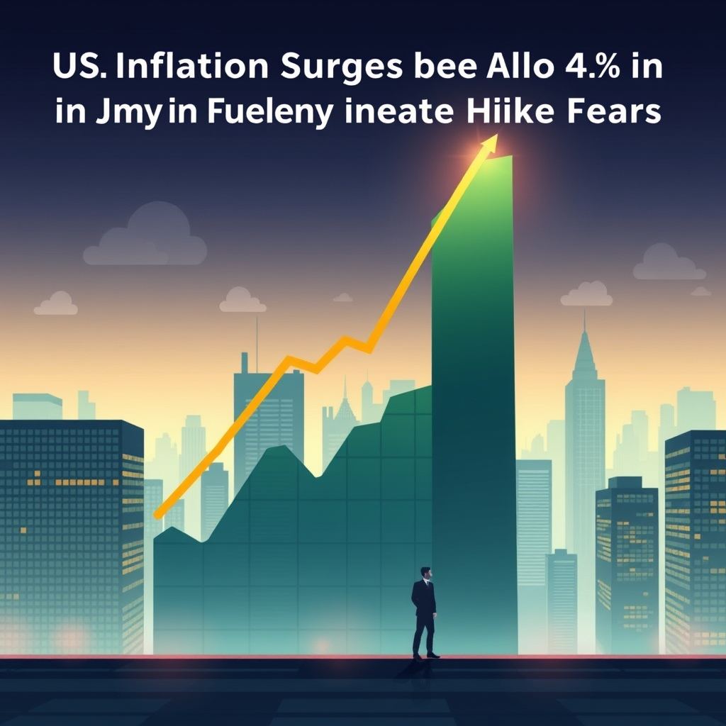 US Inflation Surges Above 4% in May, Fueling Fed Rate Hike Fears