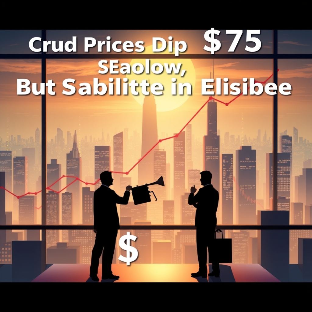 Crude Prices Dip Below $75, But Stability Remains Elusive