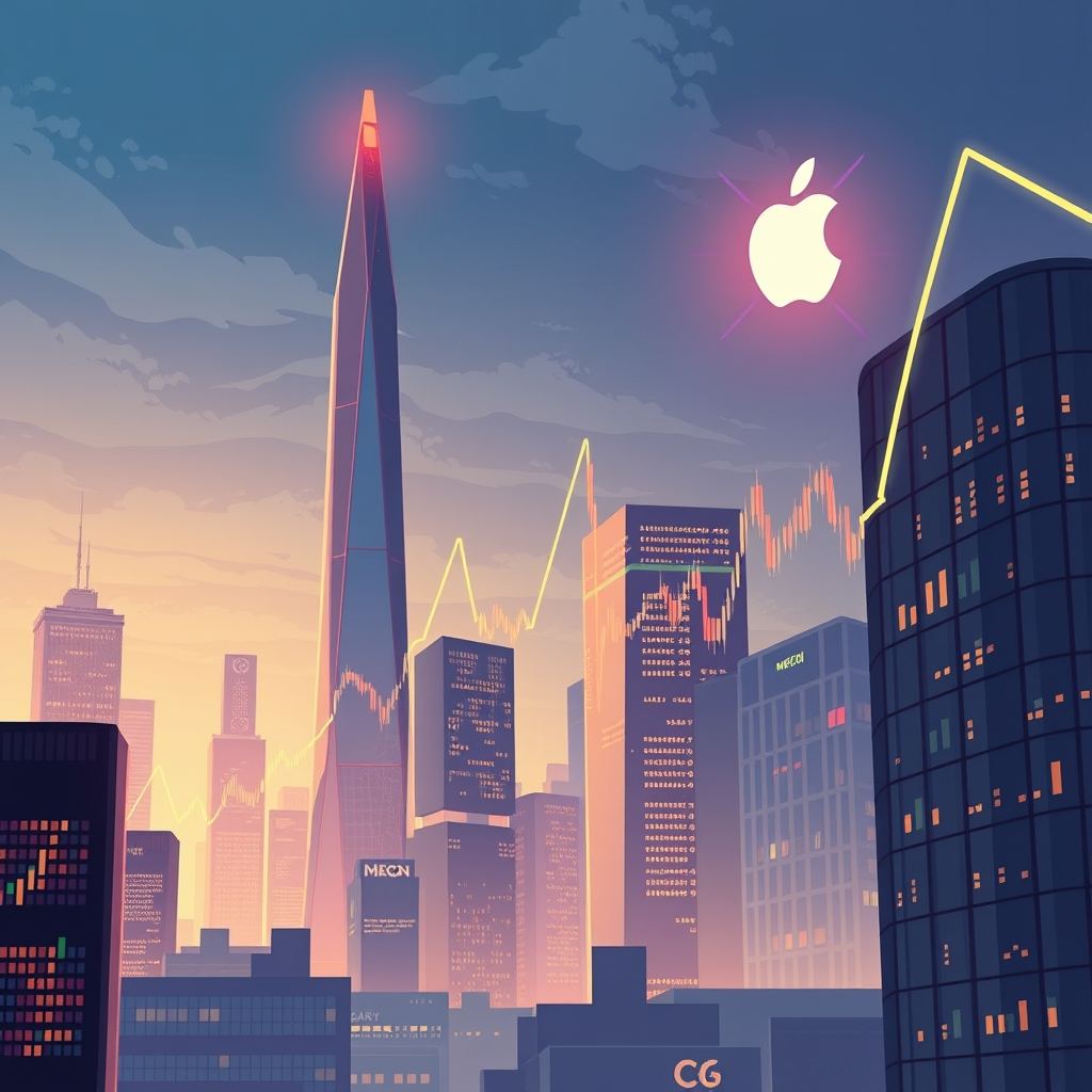 US Markets Mixed: Micron Soars on AI Optimism as Apple Shares Slide