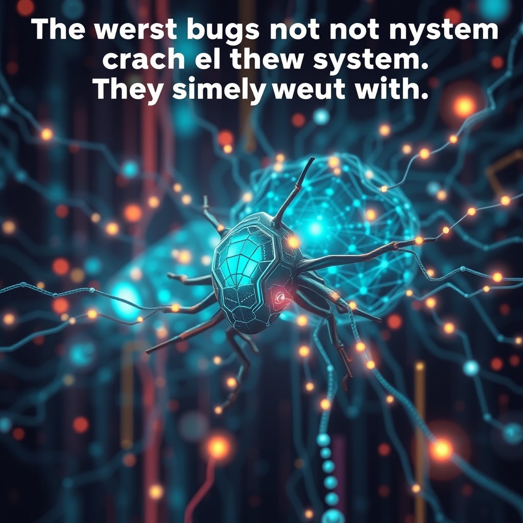 The worst bugs do not crash your system. They simply agree with you.