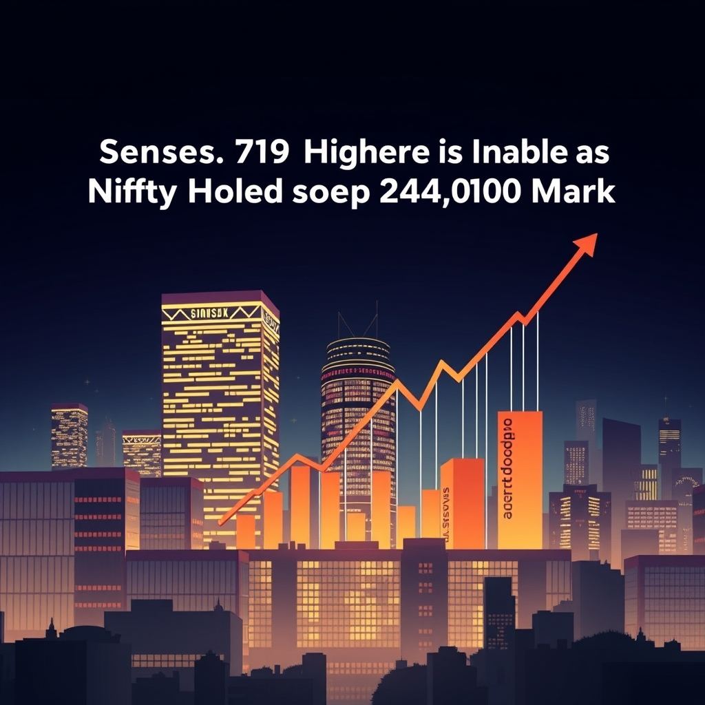 Sensex Closes 109 Points Higher as Nifty Holds Above 24,050 Mark