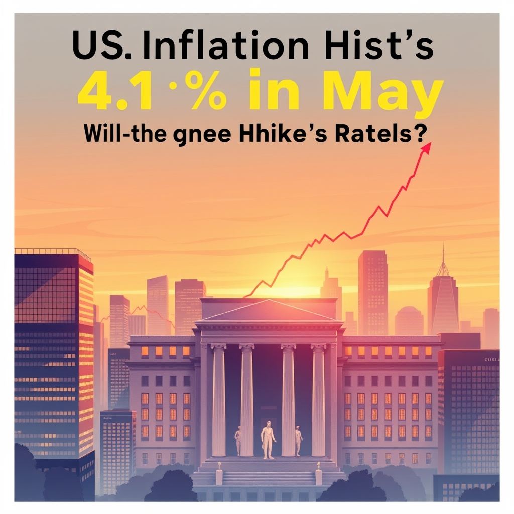 US Inflation Hits 4.1% in May: Will the Federal Reserve Hike Rates?