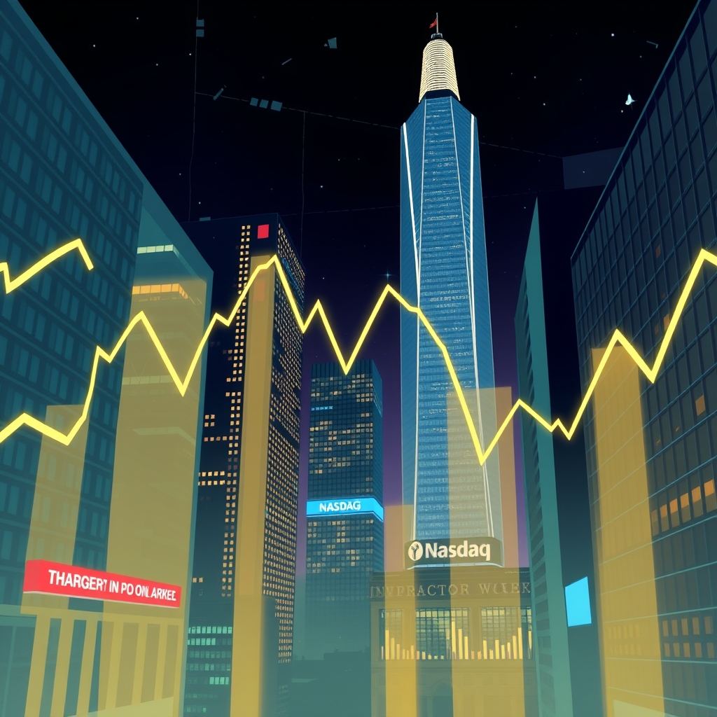 US Markets Diverge: Tech Retreat Drags Nasdaq and S&P 500 Lower