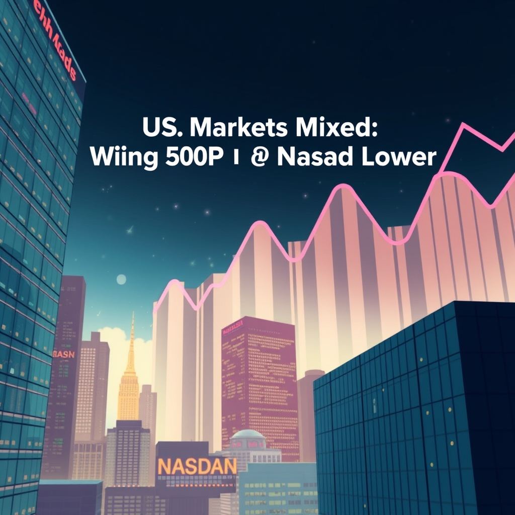 US Markets Mixed: Tech Giants Drag S&P 500 and Nasdaq Lower