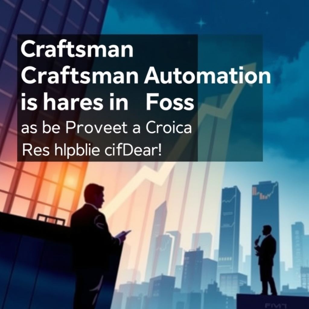 Craftsman Automation Shares in Focus as Promoter Announces Rs 486 Crore Block Deal