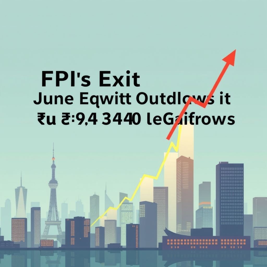 FPIs verlassen Indien: Aktienabflüsse im Juni erreichen 49.340 Crore ₹ trotz Anleihenzuflüssen