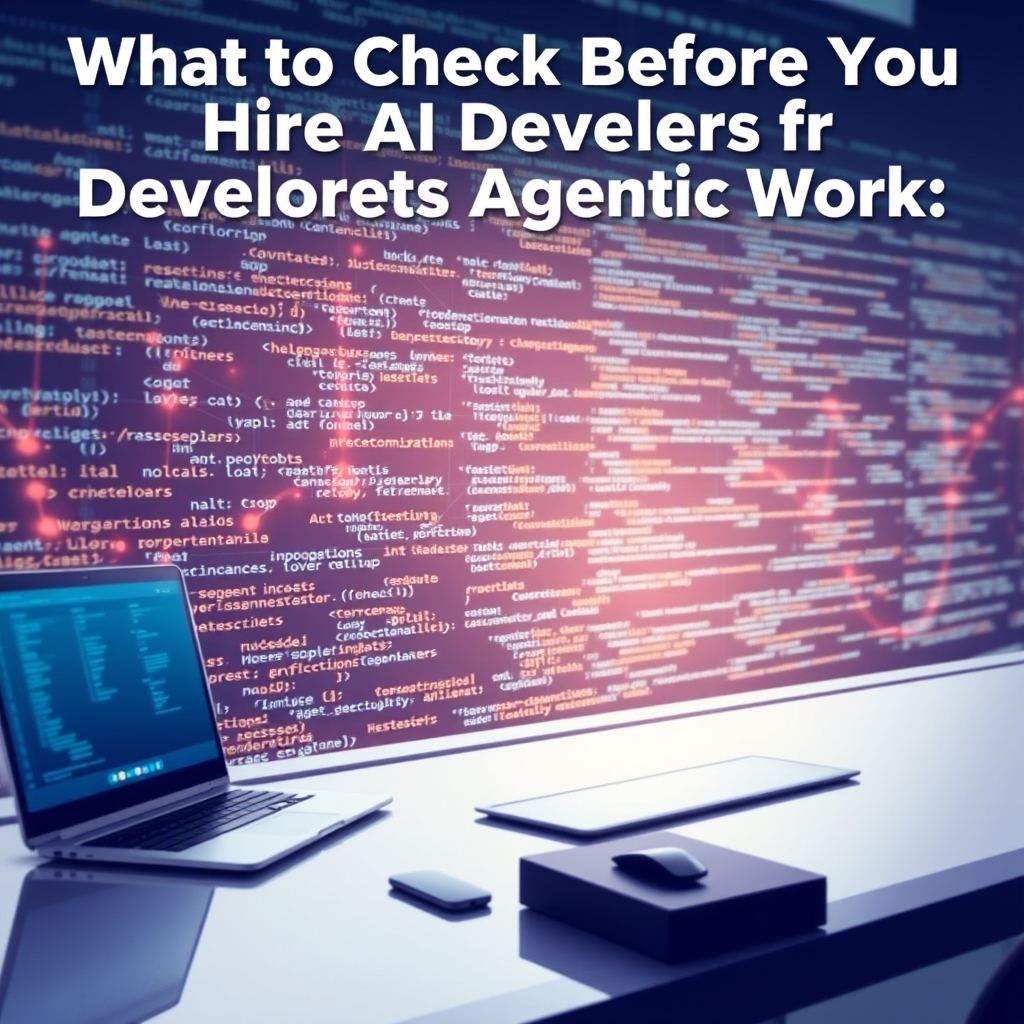 What to Check Before You Hire AI Developers for Agentic Work