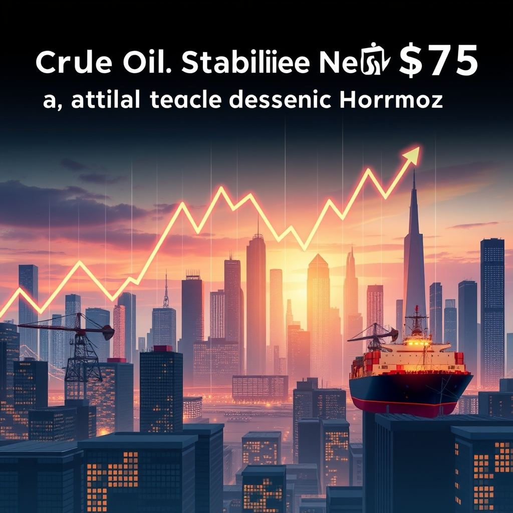 Crude Oil Prices Stabilize Near $75 as Tanker Traffic Resumes in Hormuz