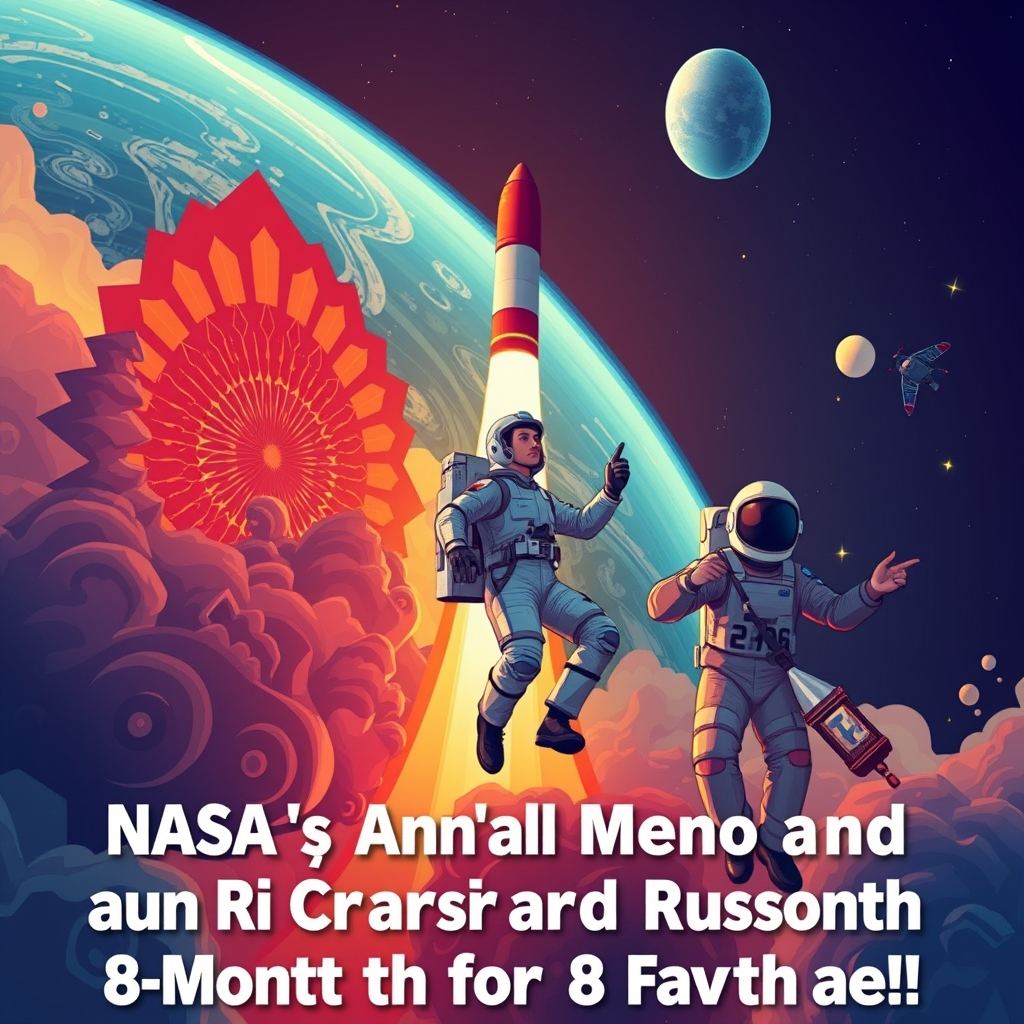 NASAs Anil Menon und russische Besatzung starten zu einer 8-monatigen ISS-Mission