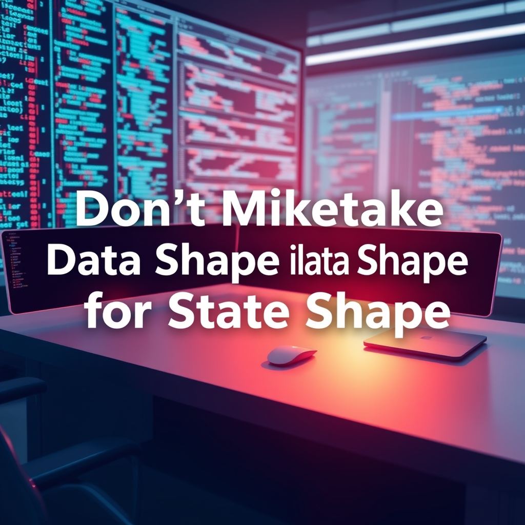 Don’t Mistake Data Shape for State Shape