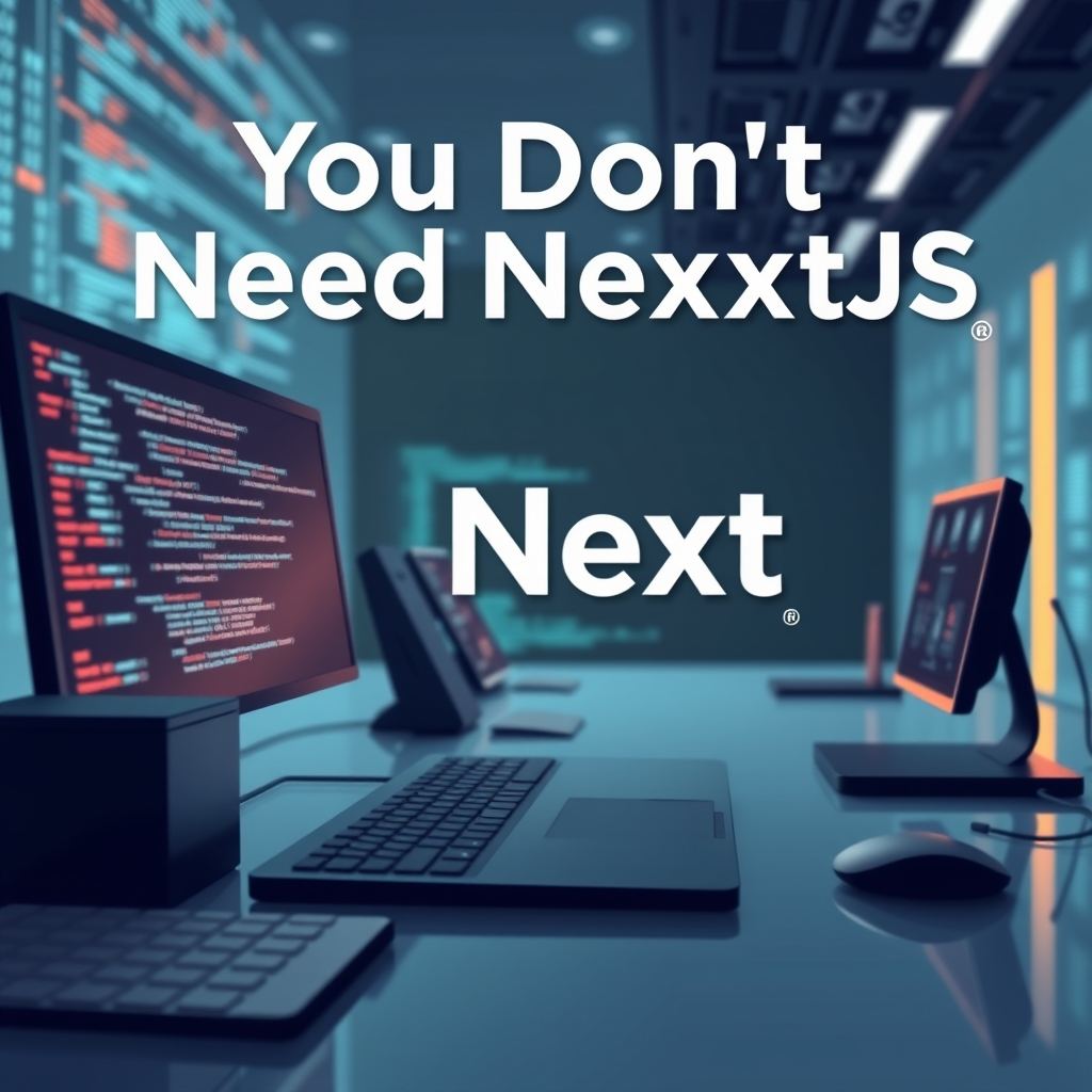 You Don't Need NextJS