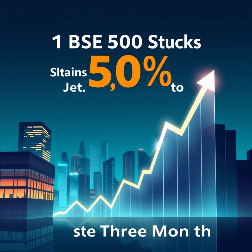 13 BSE 500 Stocks Surge Up to 200% in Just Three Months