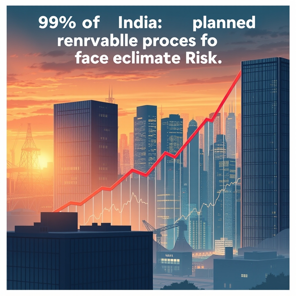 भारत की 90% नियोजित नवीकरणीय परियोजनाओं को उच्च जलवायु जोखिम का सामना करना पड़ रहा है