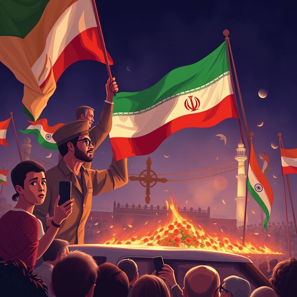 Montée de l'hostilité en Iran : des rassemblements lors de funérailles visent Trump et Netanyahu