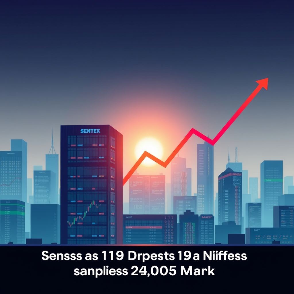 Sensex Closes 109 Points Higher as Nifty Surpasses 24,050 Mark